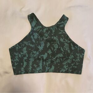 Nike Dark Green Patterned Women's Sports Bra